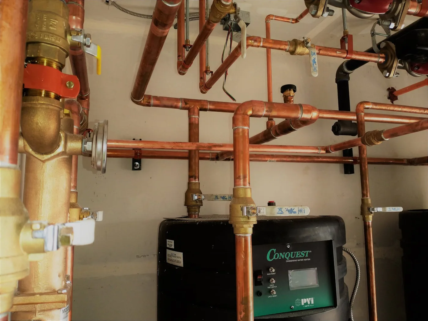 Custom copper piping and boiler installation by Finish Plumbing